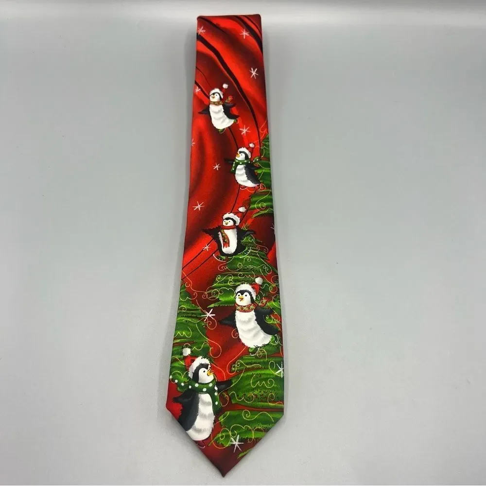Jerry Garcia Men’s Another Butterfly Holiday Penguin Neck Tie Collection 76